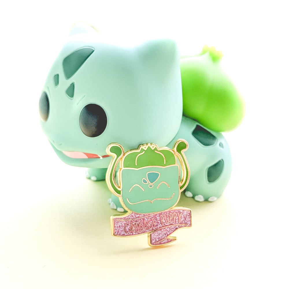 Cabbage Puppy Pin