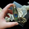 Real Peacock Feather Curio Jar