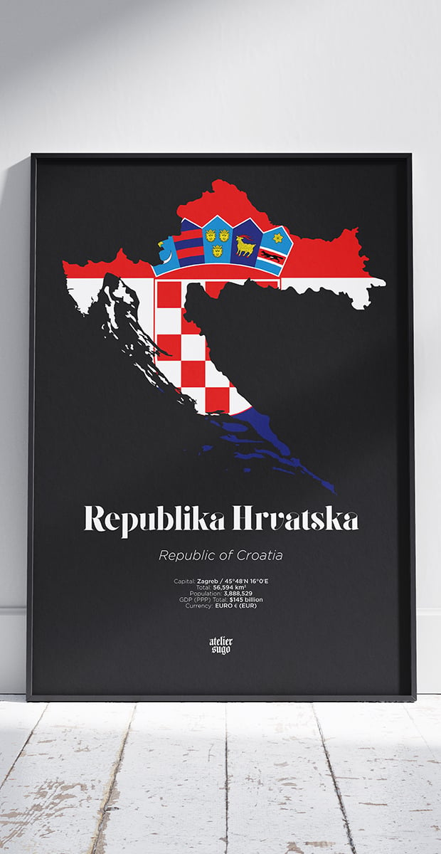 REPUBLIKA HRVATSKA / REPUBLIC OF CROATIA - LIMITED EDITION POSTER