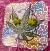 Image 4 of Canna leaf earrings