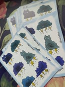 Image 3 of Sticker sheet stormy cat clouds A6