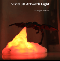 LED Dragon Lamps As Night Light For Home 