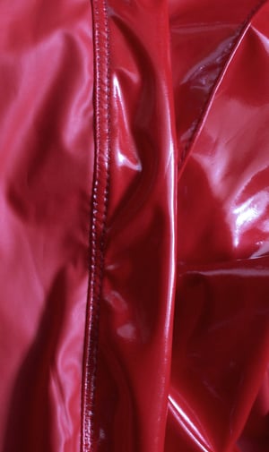 Image of SAMPLE SALE  - Caligula Heavy Zipper pants in red PVC (Size S)