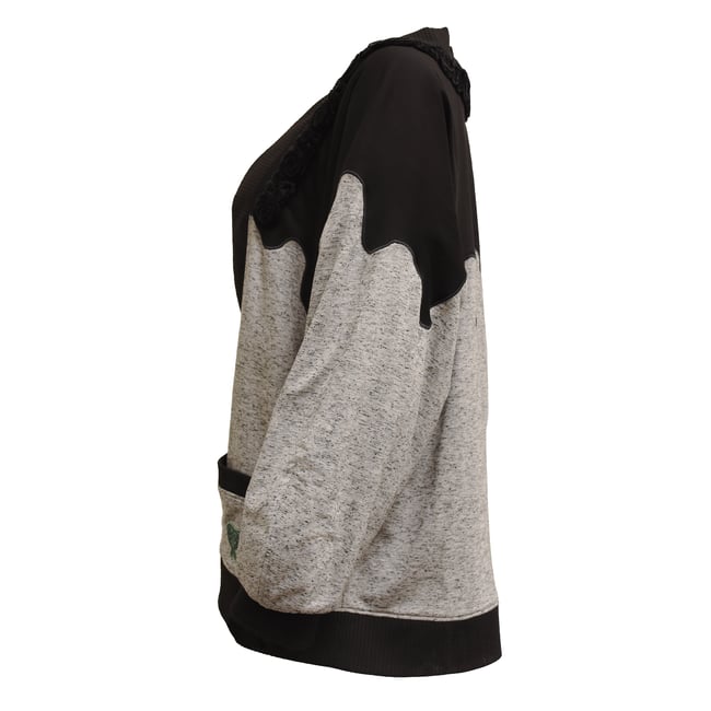 Layer Cake Sweater - Black Sesame Mille Crepe