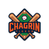 Chagrin Baseball Die-cut Sticker