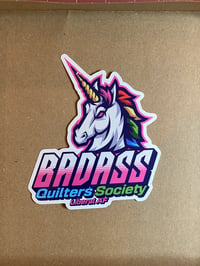 Logo Sticker - BAQS Fierce Unicorn -5 inch