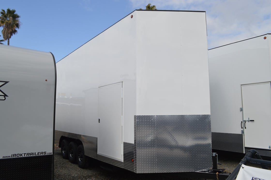 Image of King Race Trailers 22'x8.5'x13.5' Stacker with 14' Pivot Lift