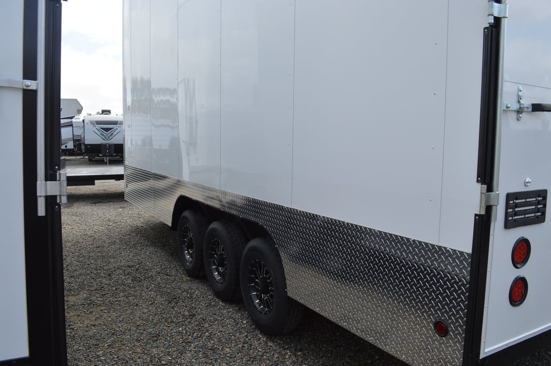 Image of King Race Trailers 22'x8.5'x13.5' Stacker with 14' Pivot Lift