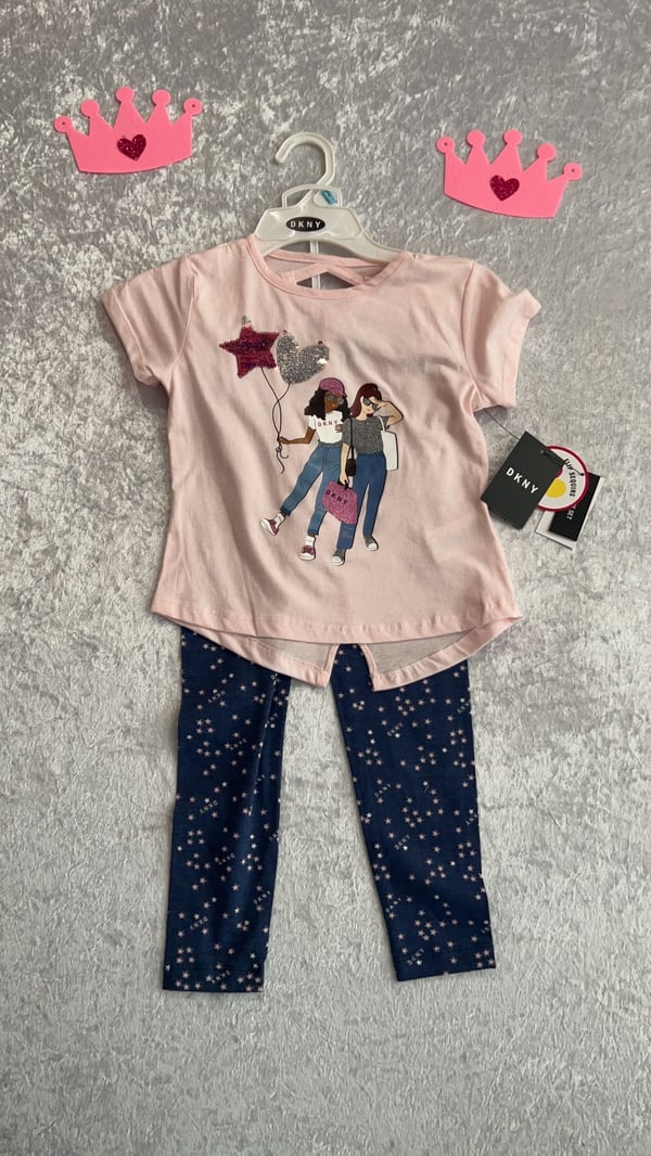 Image of DKNY 2 piece set/ sparkle balloons