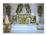 Wedding stage  as picture with your colors flowers 