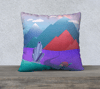 Printed Pillow Cover (22"X22")- Fantasy Art 'Path to the Crystal City'