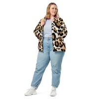 Image 3 of Leopard Unisex Bomber Jacket