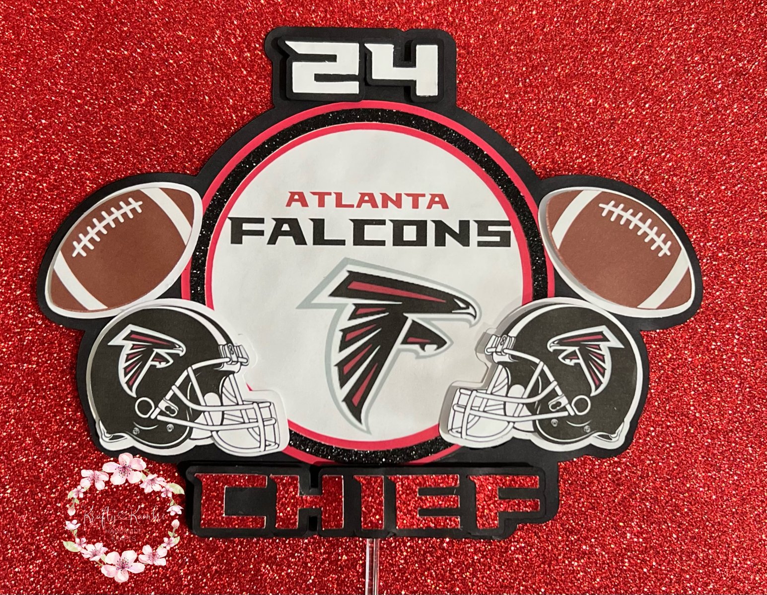 Sports themed cake topper KraftyKambri