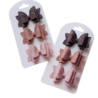 Image 2 of Embossed Floral Fall Faux Leather Set