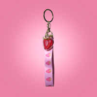 strawberry wristlet