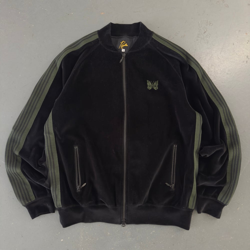 Image of Needles Velour Track Jacket, size medium
