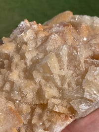 Image 8 of Orange Pyramid Calcite With Druzy Calcite Dusting UV Specimen #1073