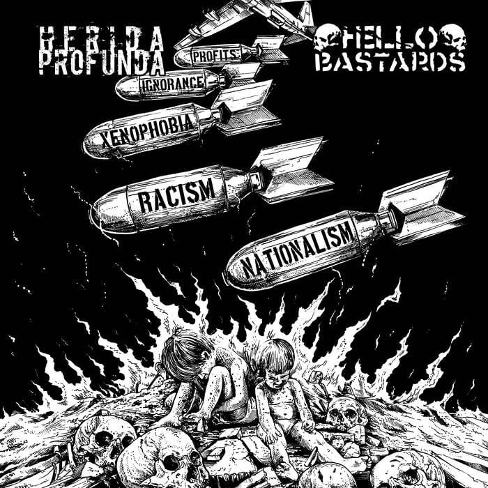 Image of Hello Bastards / Herida Profunda "split" 7"