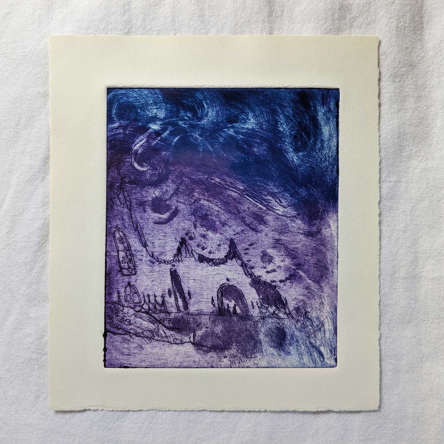 Winding through the Winds Etching