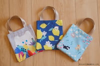 Image 1 of My Home Cat Mini Canvas Tote Bag