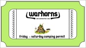 Image of WARHORNS LATE SUMMERFEST 2023 (2 Night Camping Permit)