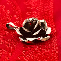 Image 3 of Rose Absolu Sterling Silver Pendant