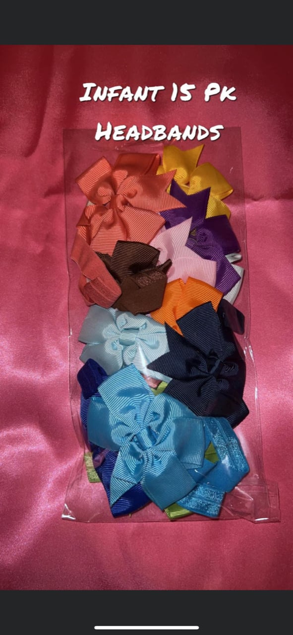 Image of Infant Headbands 15 pack