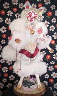 White Kitsune Fox Doll