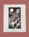 'In Nights Stillness' Limited Edition  Linoprint