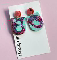 Image 1 of Louise Dangle Stud Multi