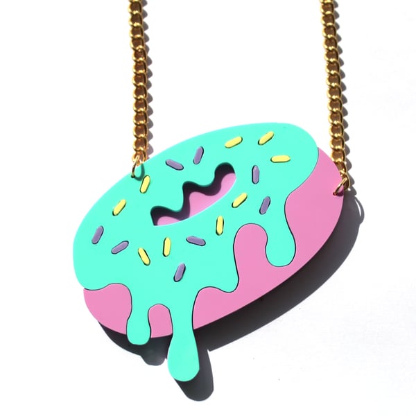 Image of Pastel Donut Necklace - Pre-Order