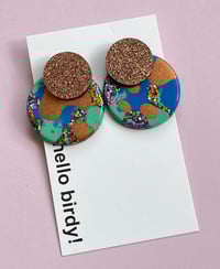 Image 1 of Hemsworth Mega Stud Bronze & Blues
