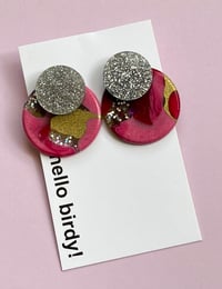 Image 1 of Hemsworth Mega Stud Pink & Red