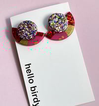 Image 2 of Audrey Stud Pink & Red