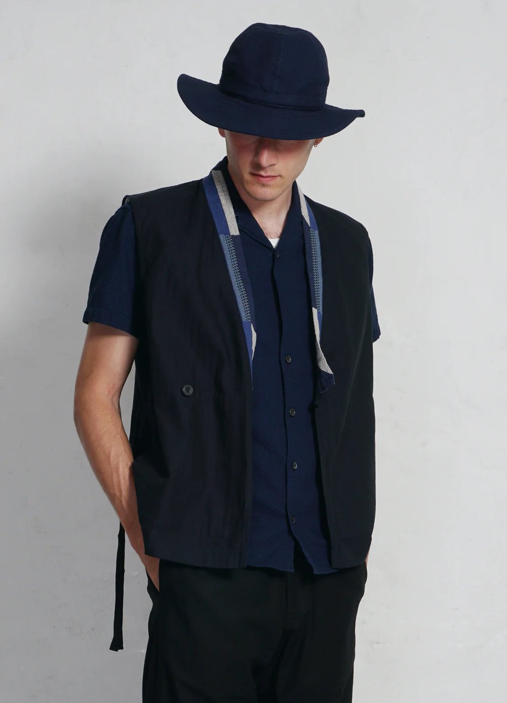 Hansen Garments JONNY | Short Sleeve Shirt | indigo