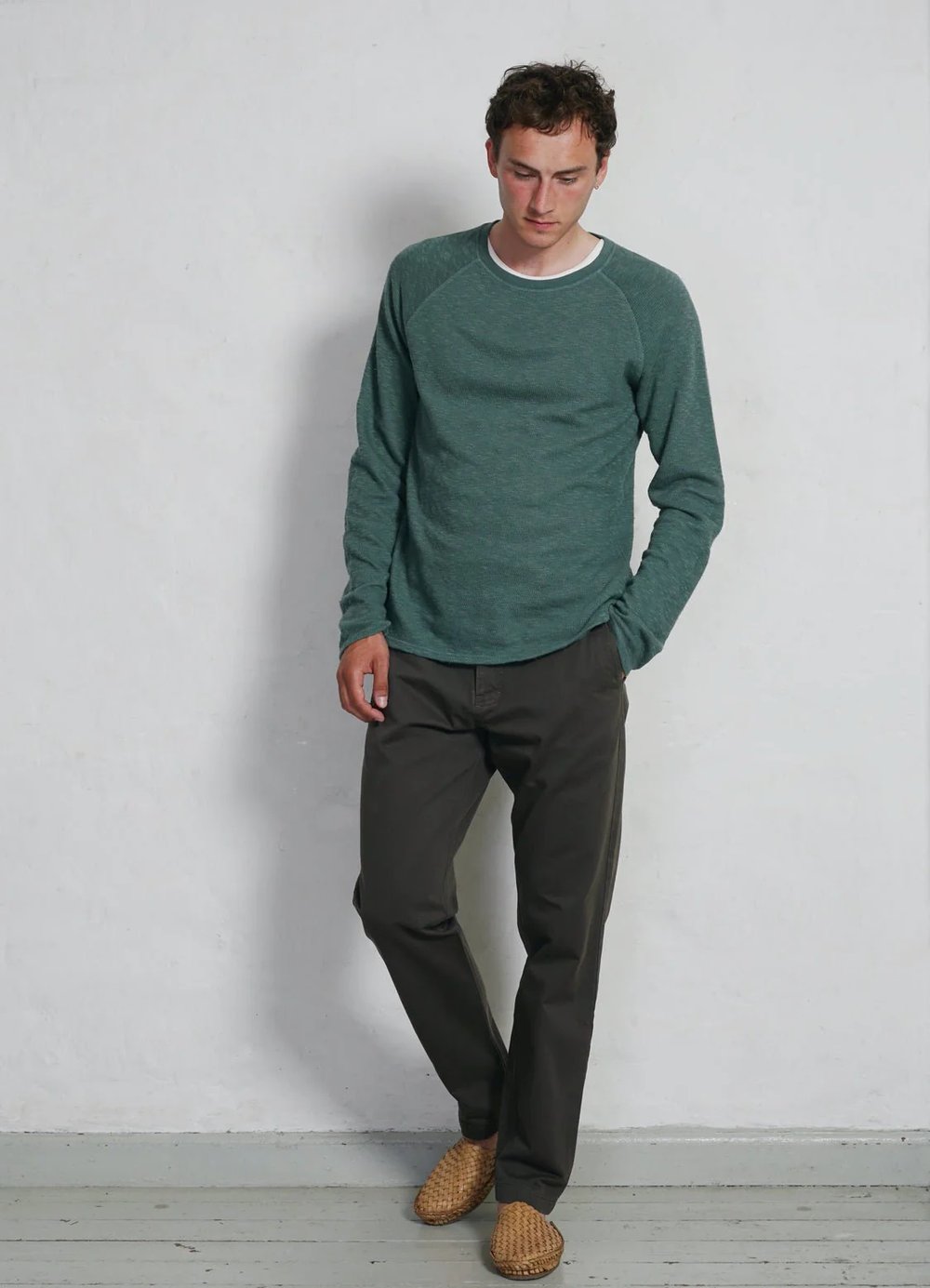 Hansen Garments FELIX | Raglan Long Sleeve T-Shirt | eucalyptus
