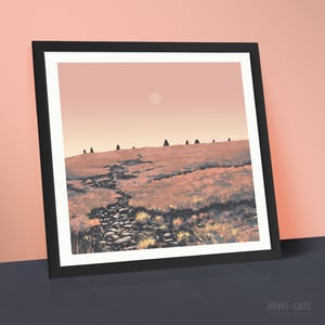 Image of Nine Standards - 8 Colour Silkscreen Landscape Print