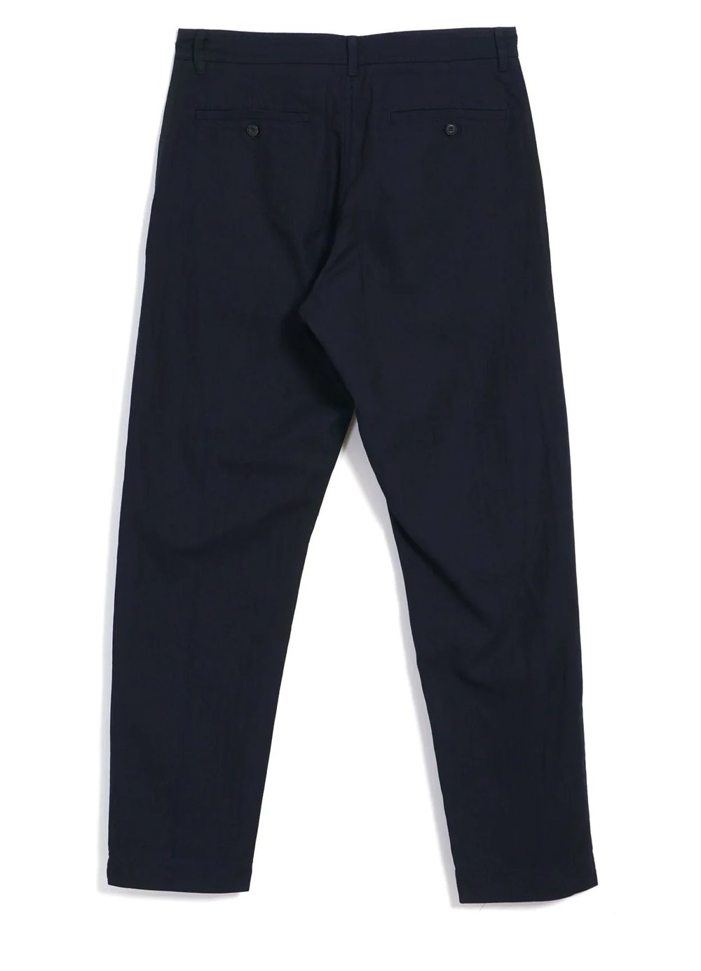 Hansen Garments KEN | Wide Cut Trousers | indigo herringbone