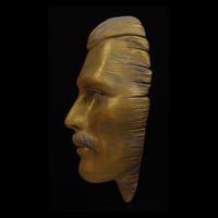 Image 2 of Freddie Mercury Golden Clay Mask Sculpture