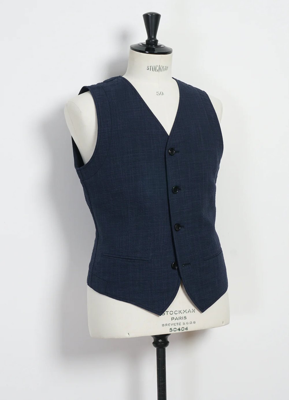 Hansen Garments DANIEL | Classic Waistcoat | crinkle blue