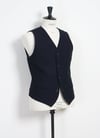 Hansen Garments DANIEL | Classic Waistcoat | indigo herringbone