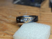 Image 3 of Diamond Geo-Inlay Ring Sz9.75