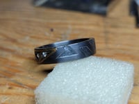 Image 4 of Diamond Geo-Inlay Ring Sz9.75