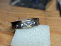 Image 5 of Diamond Geo-Inlay Ring Sz9.75