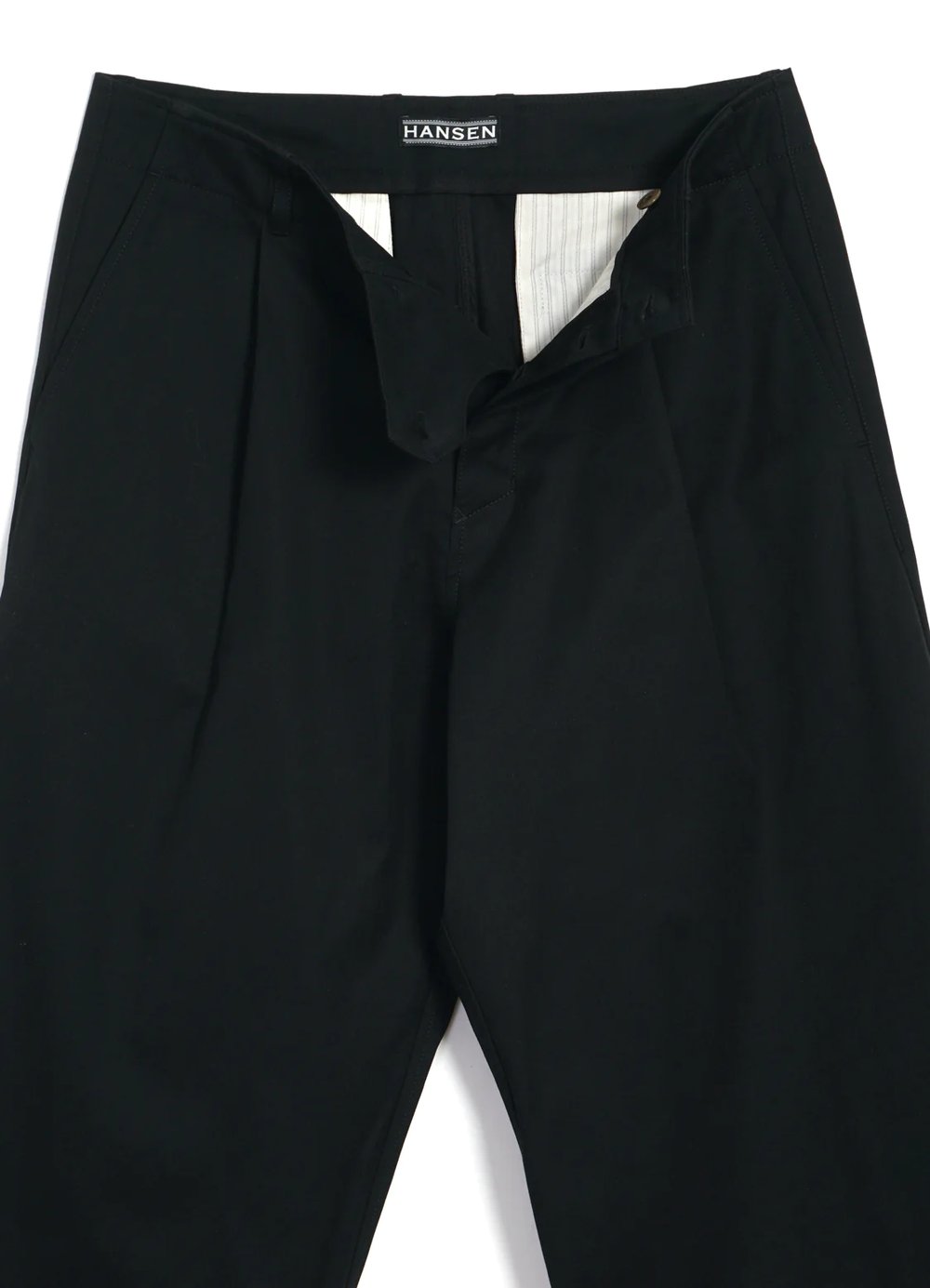 Hansen Garments BOBBY | Wide Pleated Trousers | raven