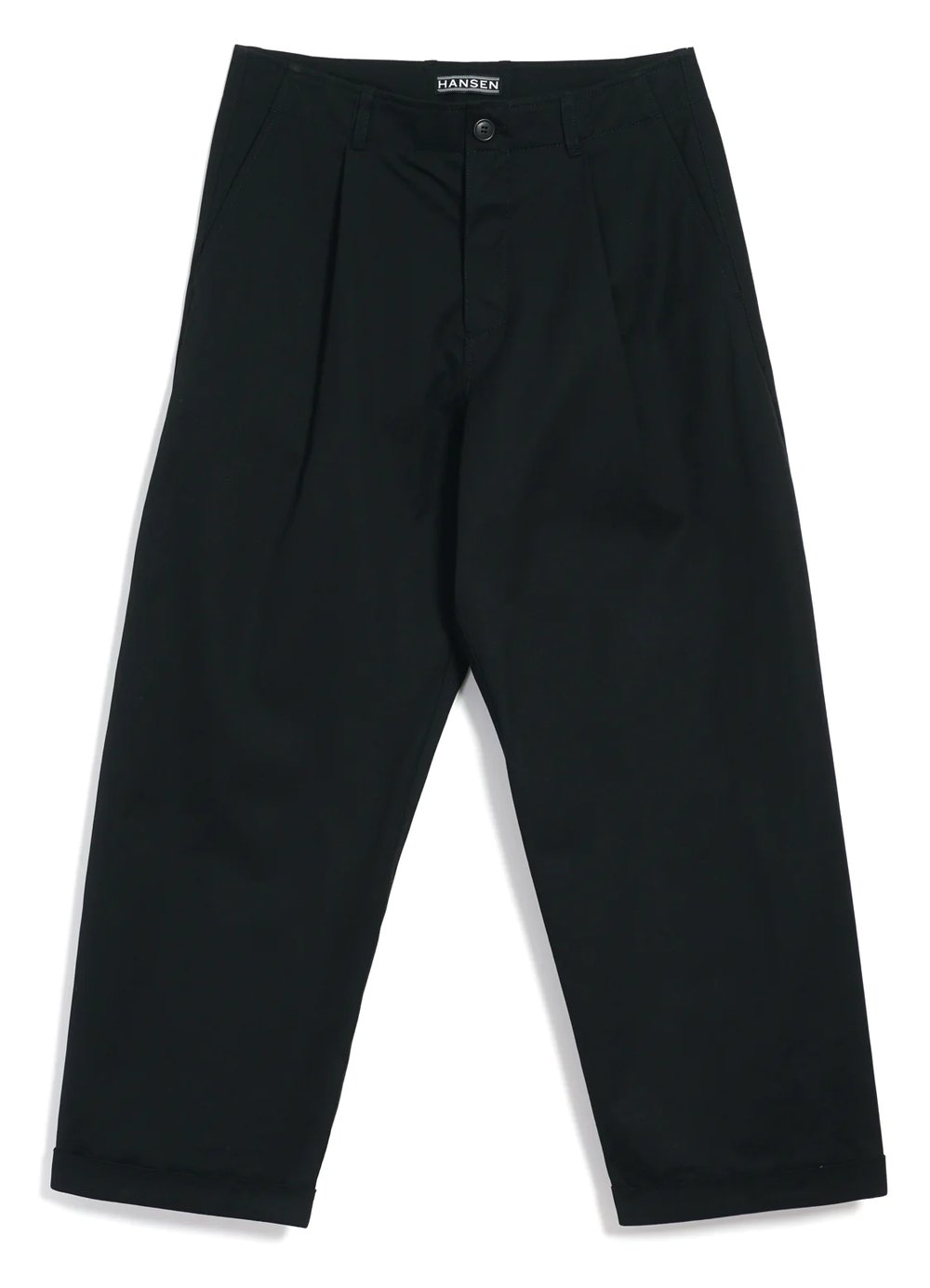Hansen Garments BOBBY | Wide Pleated Trousers | raven