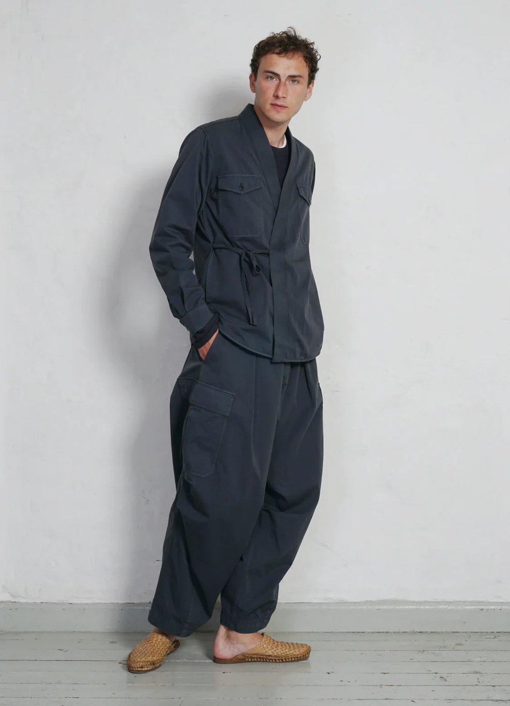 Hansen Garments BENNY | Super Wide Ballon Trousers | blue grey