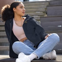 Image 4 of Unisex fleece zip up hoodie