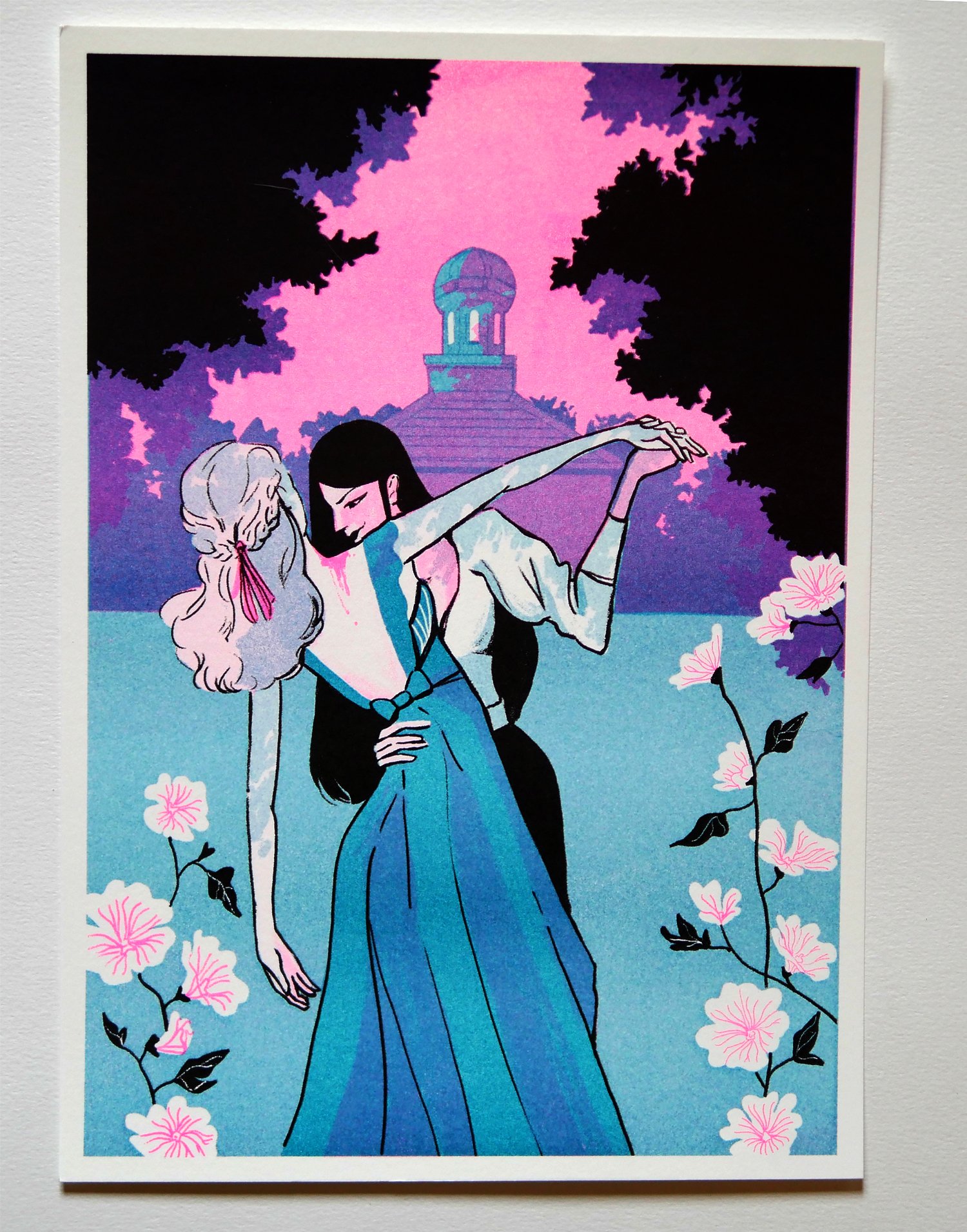 Mallows drenched with death - Riso print