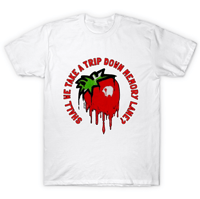 Image 1 of Drippy Strawberry Shall We Take A Trip T Shirt